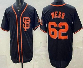San Francisco Giants #62 Logan Webb Black BUTLER Limited Jersey
