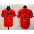Houston Astros #3 Jeremy Pena Orange BUTLER 2025 City Connect With Texas Patch Limited Stitched Jersey