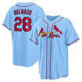 St. Louis Cardinals #28 Nolan Arenado Light Blue BUTLER Alternate Official Replica Player Jersey