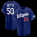 Los Angeles Dodgers #50 Mookie Betts Royal BUTLER Alternate Stadium Jersey