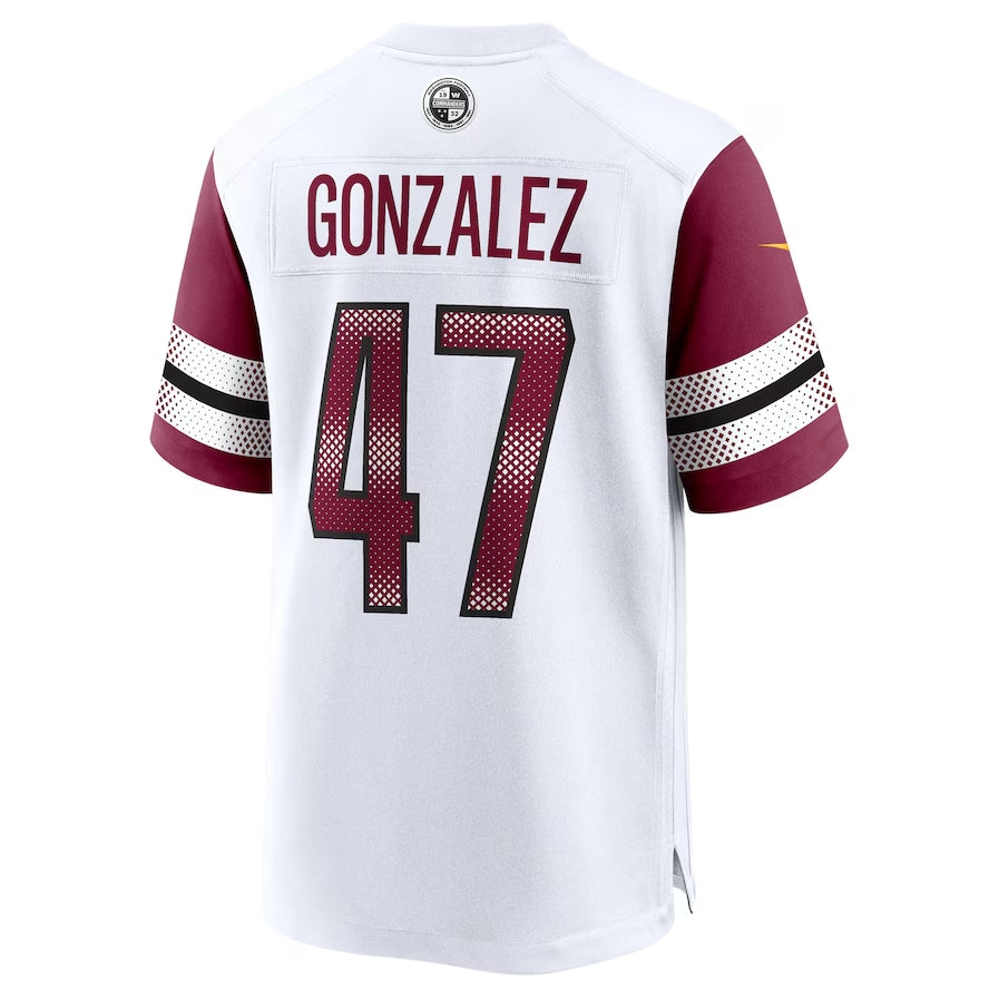 W.Commanders #47 Zane Gonzalez White BUTLER Game Jersey