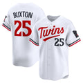 Minnesota Twins #25 Byron Buxton White BUTLER Home Limited Player Jersey