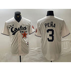 Houston Astros #3 Jeremy Pena Cream BUTLER Cactus Jack Vapor Premier Stitched Jersey