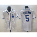 Los Angeles Dodgers #5 Freddie Freeman White BUTLER Cool Base Stitched Jersey