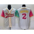 San Diego Padres #2 Xander Bogaerts White BUTLER NEW 2023 City Connect Cool Base Stitched Jersey 3