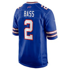 B.Bills #2 Tyler Bass Royal BUTLER Game Player Jersey