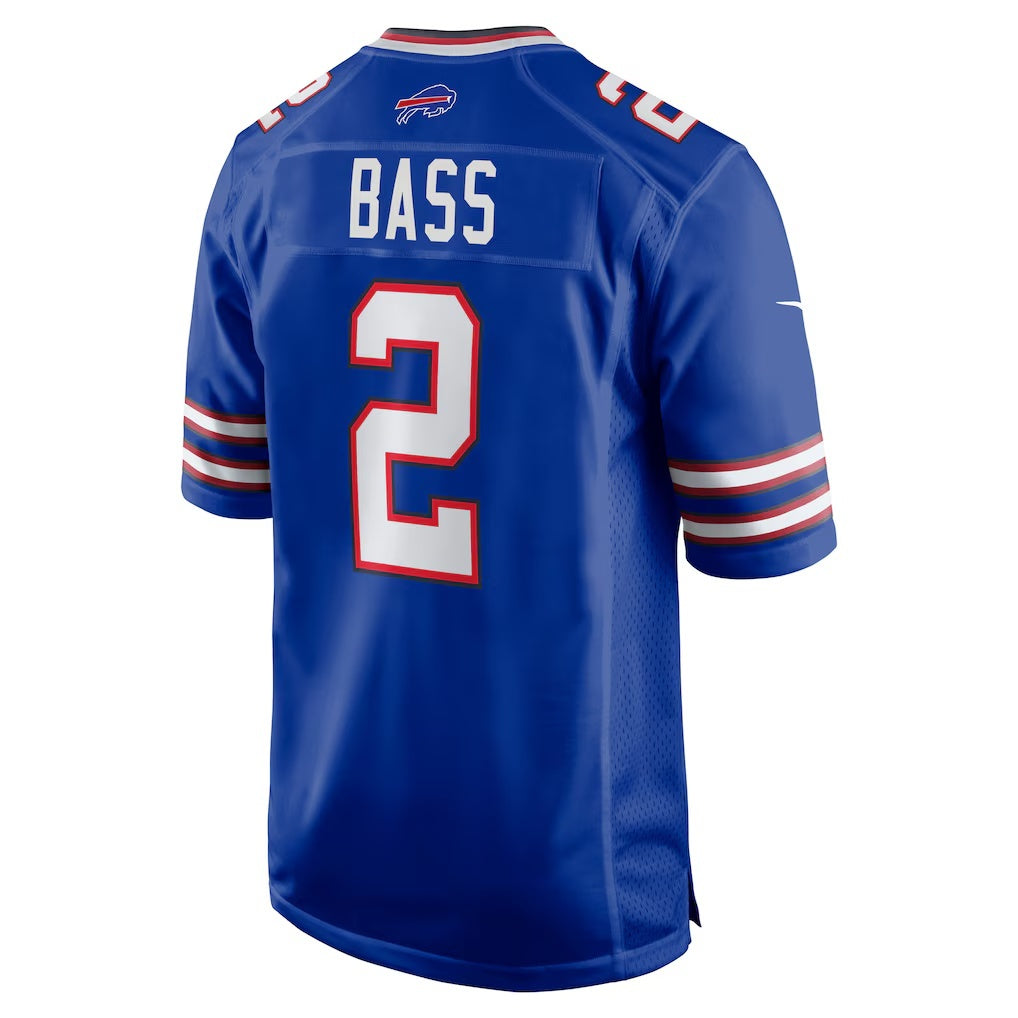 B.Bills #2 Tyler Bass Royal BUTLER Game Player Jersey