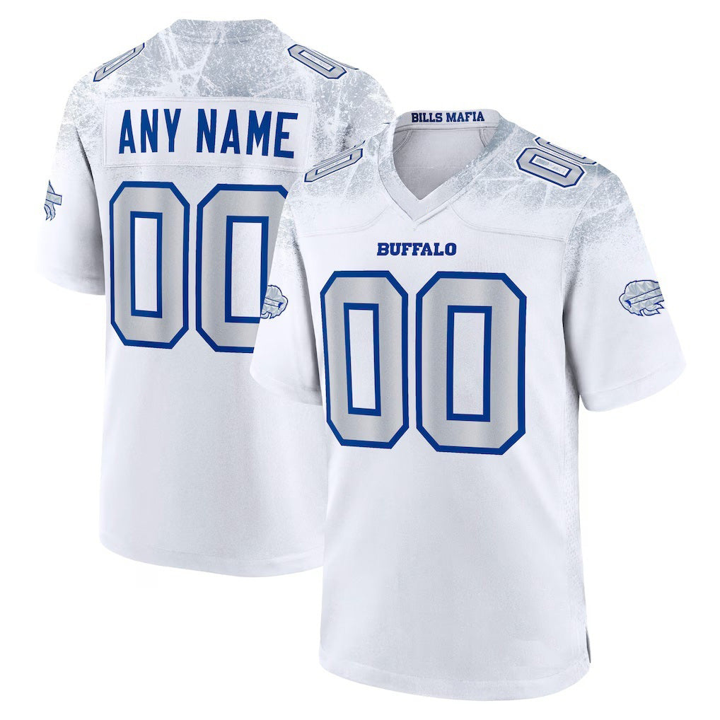 Custom B.Bills White BUTLER 2025 Rivalries Collection Game Jersey