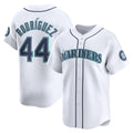 Seattle Mariners #44 Julio Rodr¨ªguez White BUTLER Home Limited Player Jersey