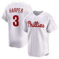 Philadelphia Phillies #3 Bryce Harper White BUTLER Home Limited Player Jersey