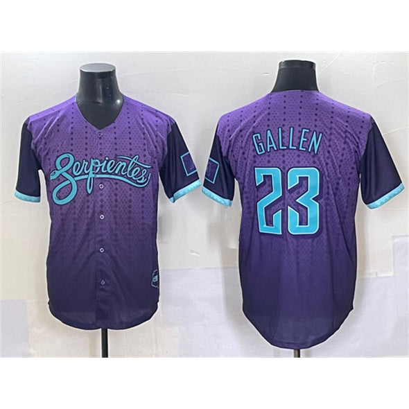 Arizona Diamondbacks #23 Zac Gallen Purple BUTLER 2025 City Connect Limited Stitched Jersey