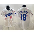 Los Angeles Dodgers #18 Yoshinobu Yamamoto White BUTLER 2025 World Series Patch Tokyo Series Limited Stitched Jersey
