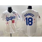 Los Angeles Dodgers #18 Yoshinobu Yamamoto White BUTLER 2025 World Series Patch Tokyo Series Limited Stitched Jersey