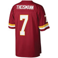 W.Football Team #7 Joe Theismann Mitchell & Ness Burgundy BUTLER Legacy Replica Jersey