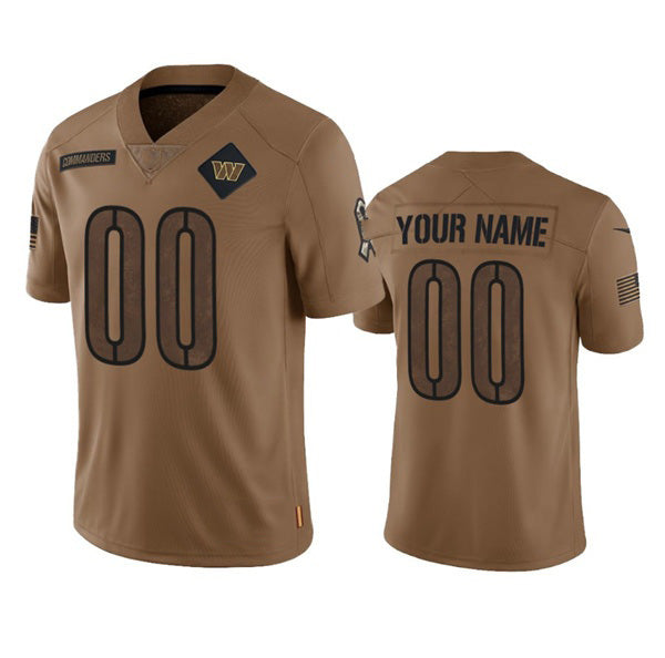 Custom W.Commanders Active Player 2023 Brown BUTLER Salute To Setvice Limited Stitched Jersey