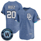Washington Nationals #20 Keibert Ruiz Blue BUTLER 2025 City Connect Limited Stitched Jersey