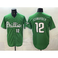 Philadelphia Phillies #12 Kyle Schwarber Green BUTLER Limited Stitched Jersey