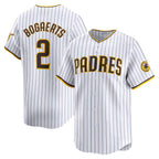 San Diego Padres #2 Xander Bogaerts White BUTLER Home Limited Player Jersey
