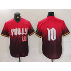 Philadelphia Phillies #10 JT Realmuto Red BUTLER 2024 City Connect Limited Stitched Jerseys