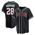 Arizona Diamondbacks #28 Nolan Arenado Player Black BUTLER Home Game Stitched Jerseys