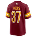 W.Commanders #37 Car'lin Vigers Burgundy BUTLER Team Game Jersey