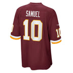 W.Football Team #10 Curtis Samuel Burgundy BUTLER Game Player Jersey