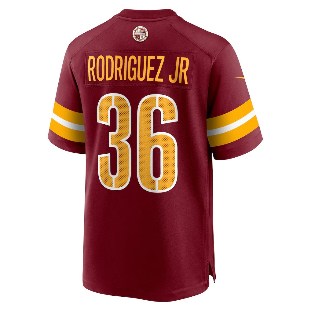 W.Commanders #36 Chris Rodriguez Jr. Burgundy BUTLER Team Game Jersey