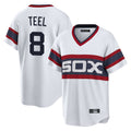 Chicago White Sox #8 Kyle Teel Player White BUTLER T-shirt Home Game Stitched Jerseys