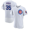 Chicago Cubs #35 Justin Steele White BUTLER Home Flex Base Player Jersey