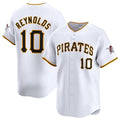 Pittsburgh Pirates #10 Bryan Reynolds White BUTLER Home Limited Stitched Jersey