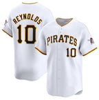 Pittsburgh Pirates #10 Bryan Reynolds White BUTLER Home Limited Stitched Jersey