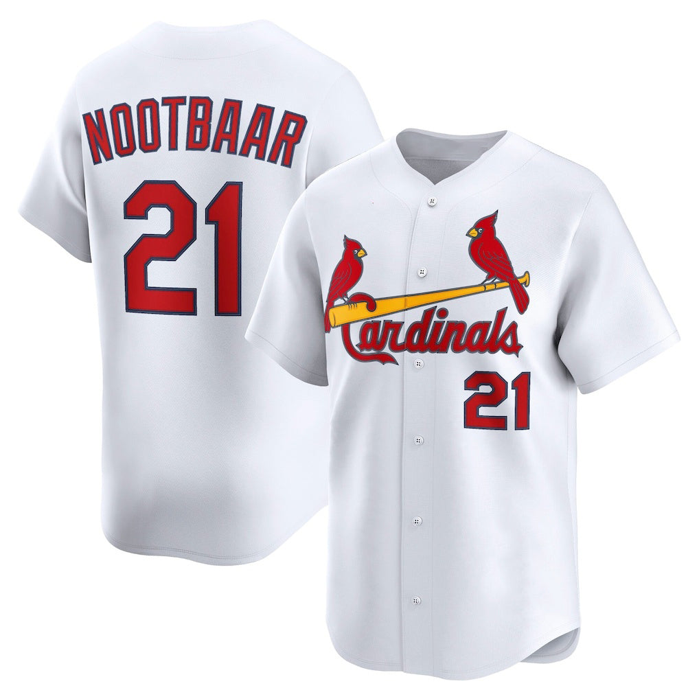 St. Louis Cardinals #21 Lars Nootbaar White BUTLER Home Limited Player Jersey