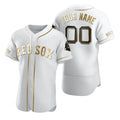 Custom Boston Red Sox White BUTLER Stitched Flex Base Edition Jersey