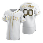 Custom Boston Red Sox White BUTLER Stitched Flex Base Edition Jersey