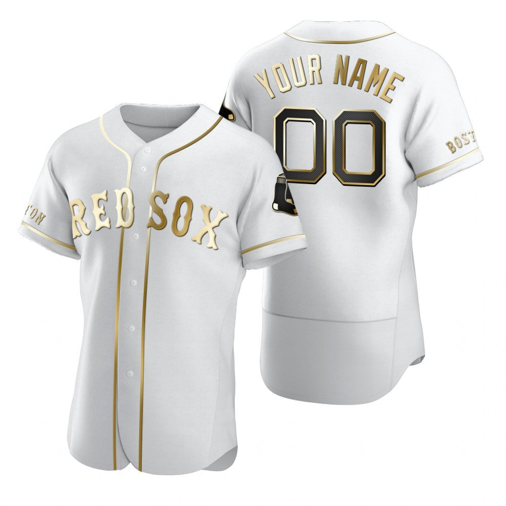 Custom Boston Red Sox White BUTLER Stitched Flex Base Edition Jersey