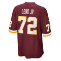W.Football Team #72 Charles Leno Jr. Burgundy BUTLER Game Jersey