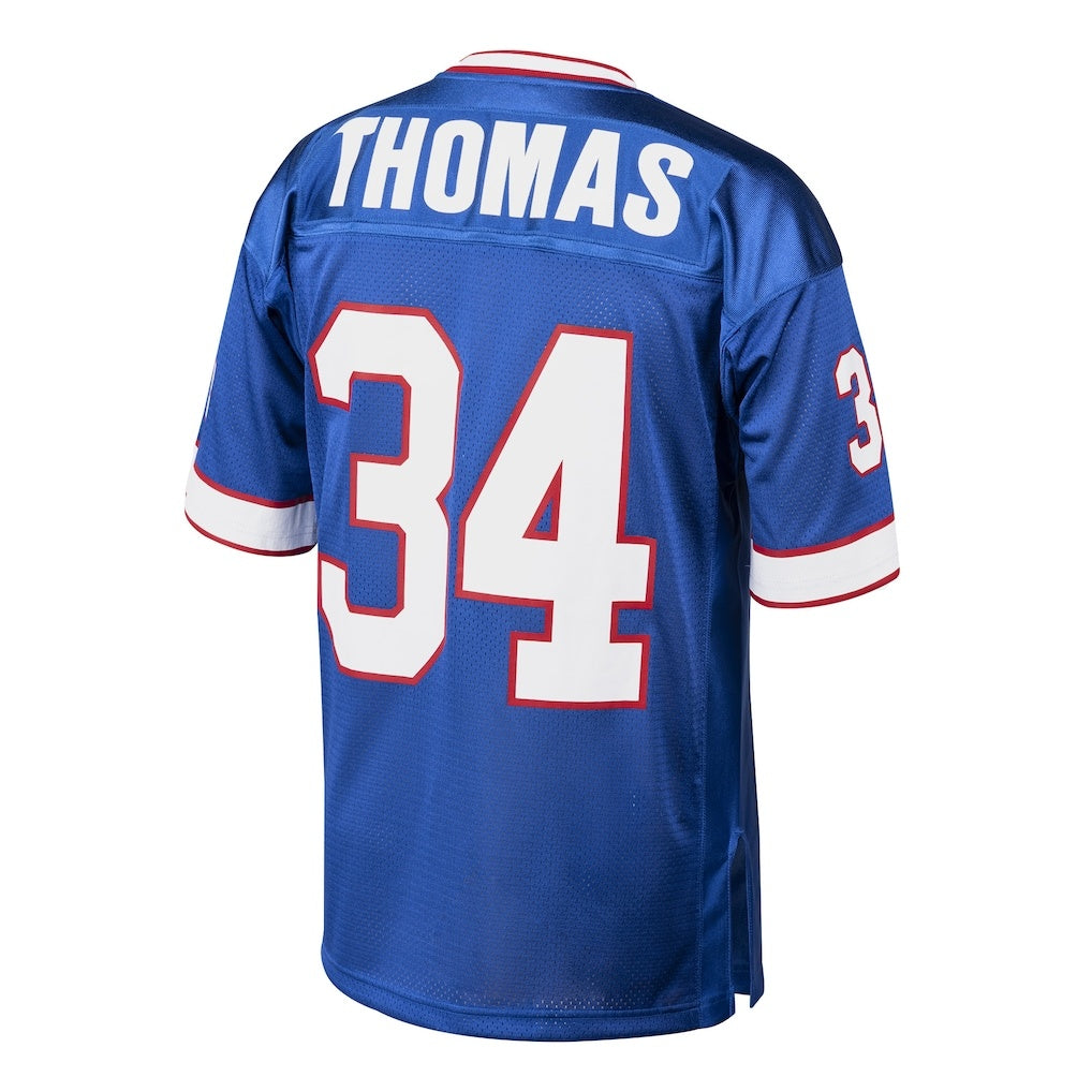 B.Bills #34 Thurman Thomas Mitchell & Ness Royal BUTLER Authentic Throwback Retired Player Jersey