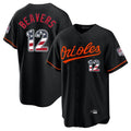 Baltimore Orioles #12 Dylan Beavers Player Black BUTLER USA 250 Fourth of July Home Game Stitched Jerseys
