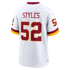 W.Commanders #52 Sonny Styles White BUTLER Game Super Bowl Era Jersey
