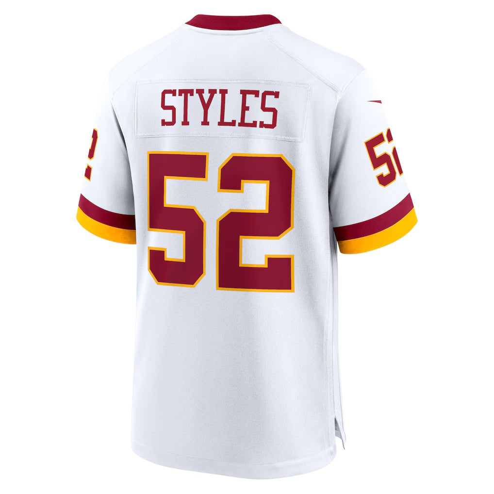 W.Commanders #52 Sonny Styles White BUTLER Game Super Bowl Era Jersey
