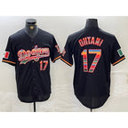 Los Angeles Dodgers #17 Shohei Ohtani Black BUTLER Mexico Cool Base Stitched Jersey