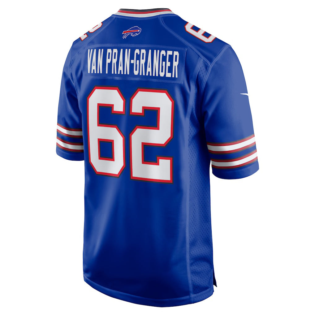 B.Bills #62 Sedrick Van Pran-Granger Royal BUTLER Game Jersey