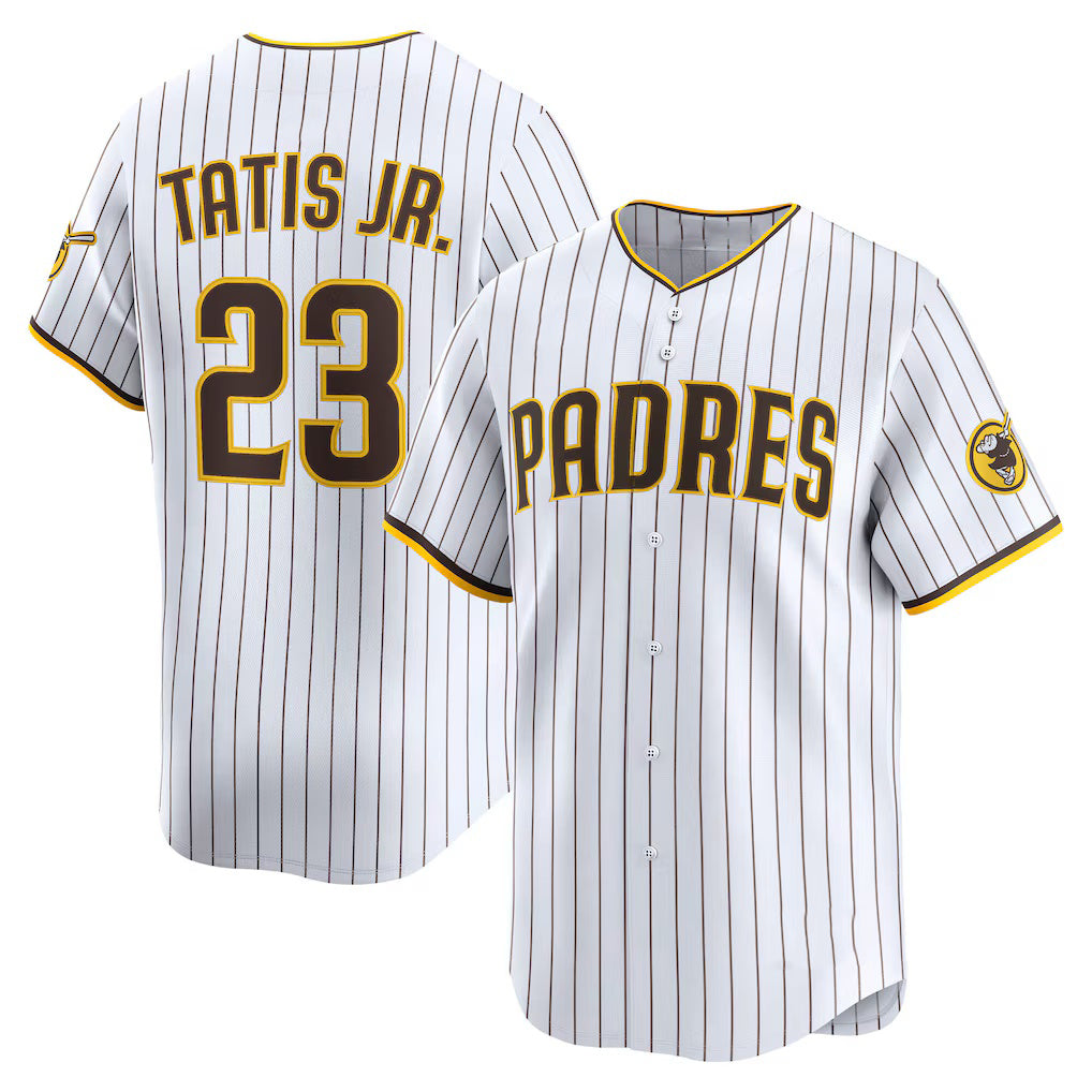 San Diego Padres #23 Fernando Tatis Jr. White BUTLER Home Limited Player Jersey