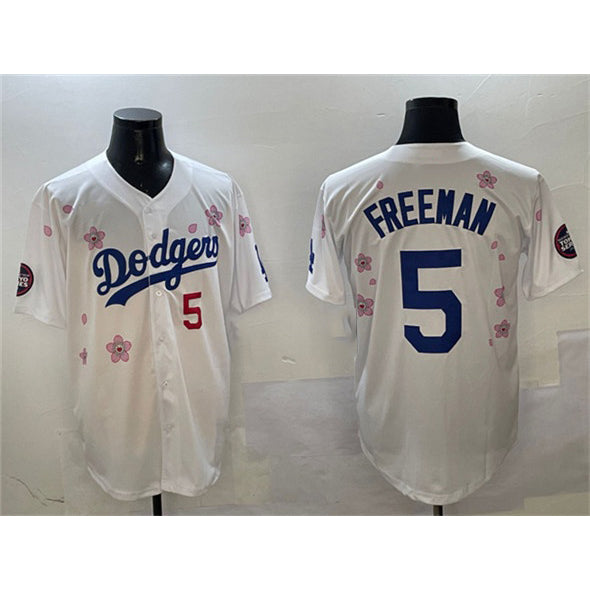 Los Angeles Dodgers #5 Freddie Freeman White BUTLER 2025 Tokyo Series Limited Stitched Jersey