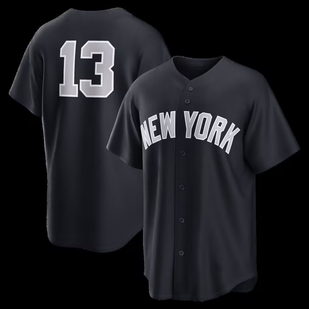 New York Yankees #13 Jazz Chisholm Jr. Navy BUTLER Alternate Replica Jersey