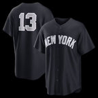 New York Yankees #13 Jazz Chisholm Jr. Navy BUTLER Alternate Replica Jersey