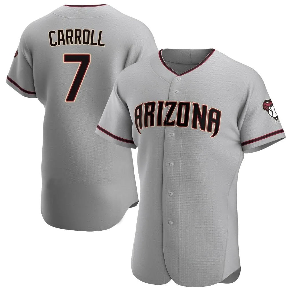 Arizona Diamondbacks #7 Corbin Carroll Player Gray BUTLER Road Limited Elite Home Game Stitched Jerseys