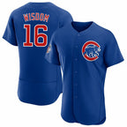 Chicago Cubs #16 Patrick Wisdom Blue BUTLER Flex Base Stitched Jersey