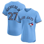 Toronto Blue Jays #27 Vladimir Guerrero Jr. Powder Blue BUTLER Alternate 2 Elite Jersey