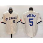 Los Angeles Dodgers #5 Freddie Freeman Number Cream BUTLER 2024 City Connect Limited Stitched Jerseys